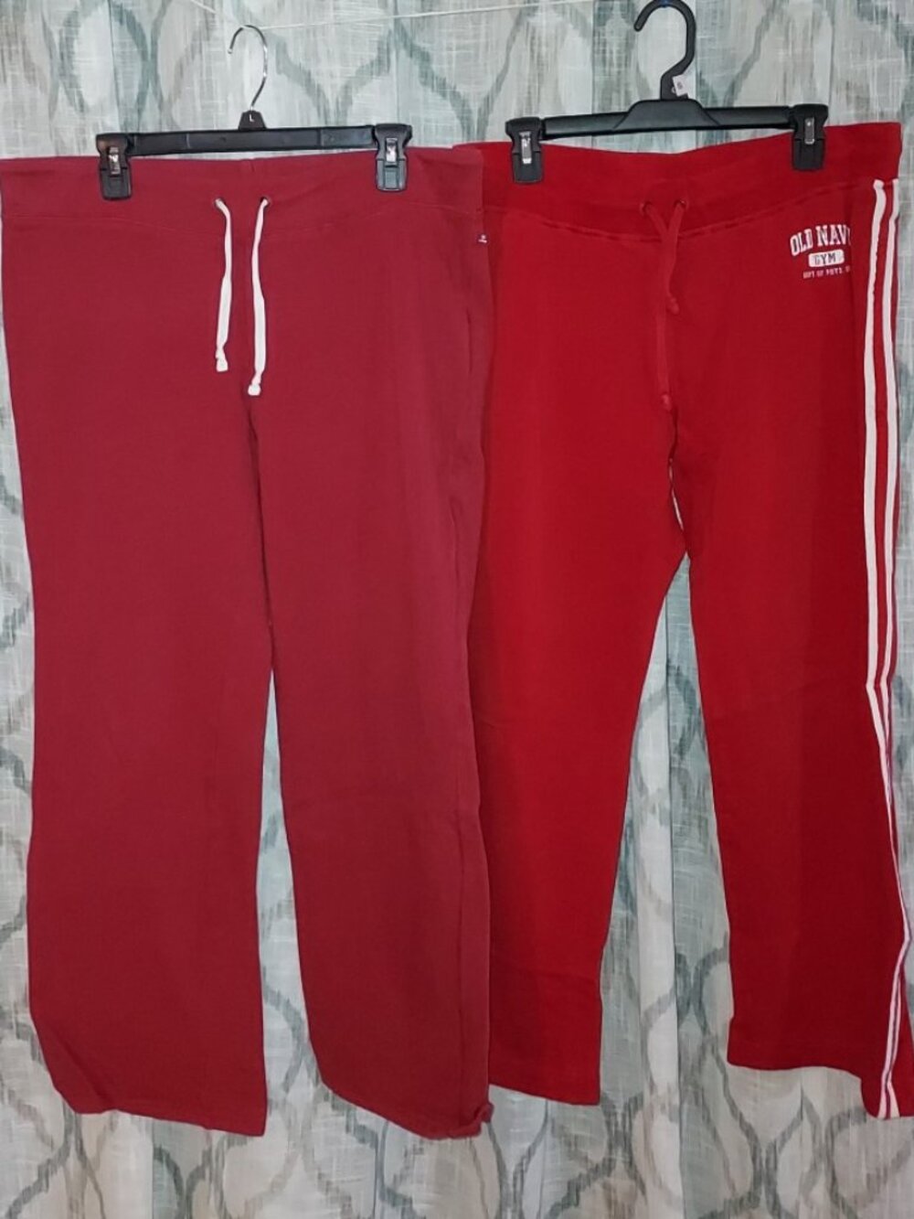 Y2K VINTAGE OLD NAVY SWEAT PANTS Thick Warm Loose Fit Cotton/Poly LADIES L